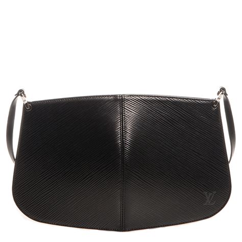 louis vuitton black epi leather demi lune pochette|louis vuitton louise epi leather.